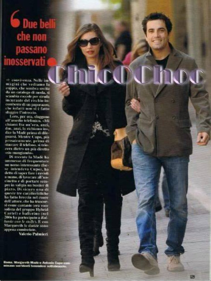 Margareth Madè, Antonio Cupo's Girlfriend