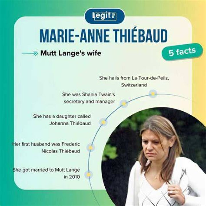 Marie-Anne Thiebaud, Robert John Lange's Girlfriend